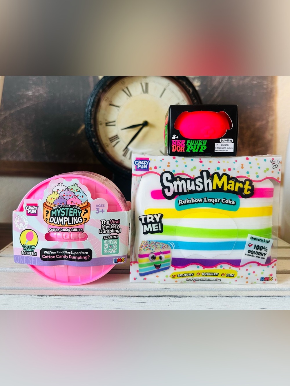 🩷🍰 Viral Rainbow Layer Cake, RMS Cotton Candy Dumpling, and Pink Funky Pup 🩷🍰